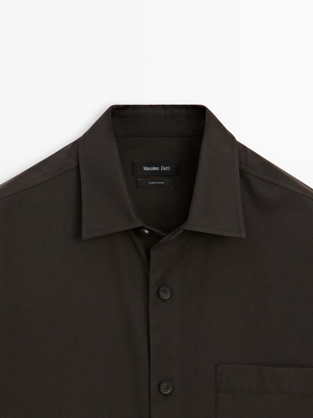 Relaxed fit shirt with pocket