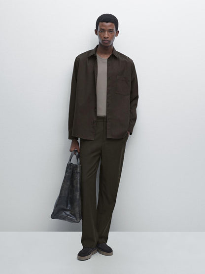 Relaxed fit shirt with pocket