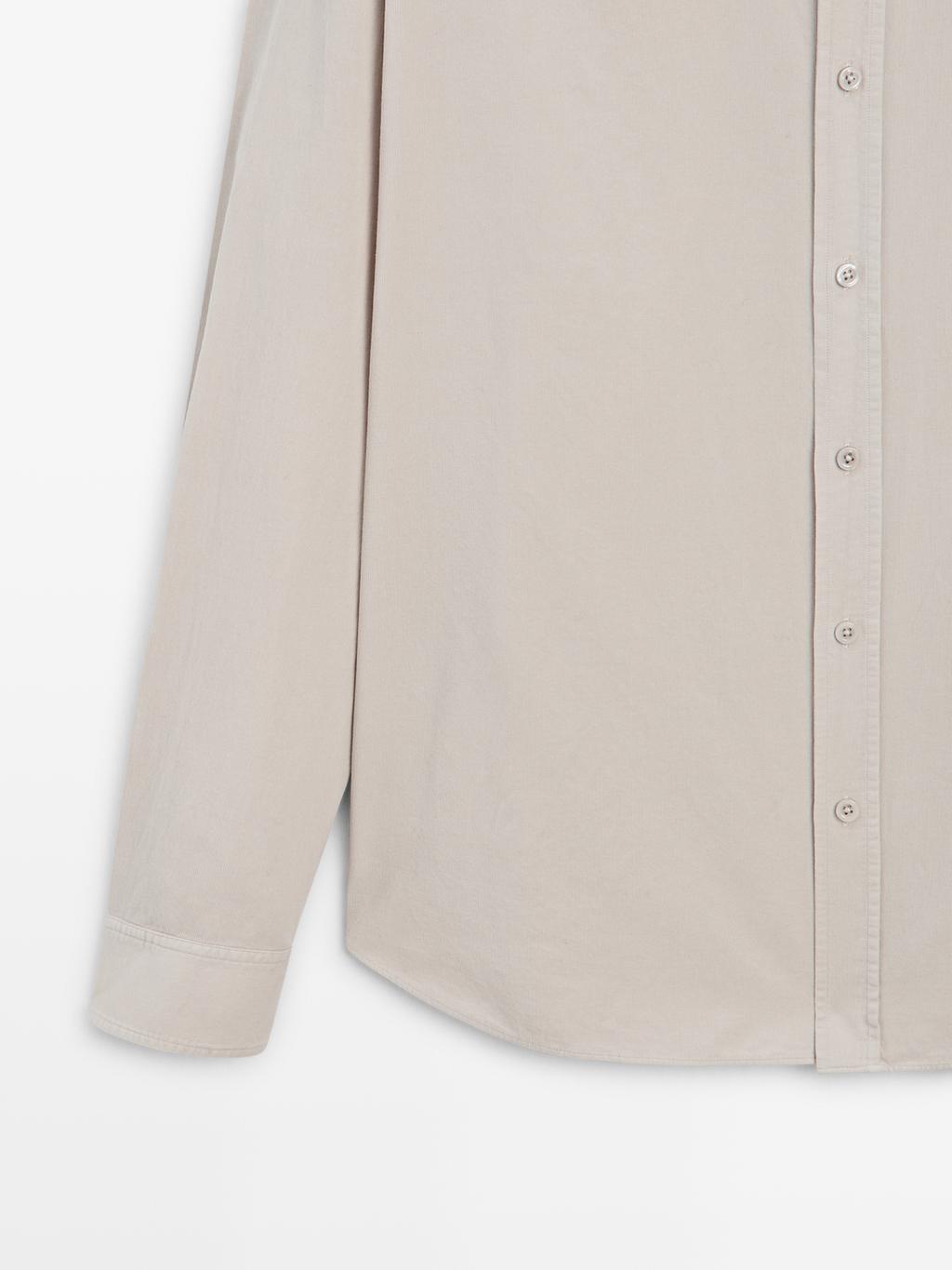 Regular fit needlecord shirt