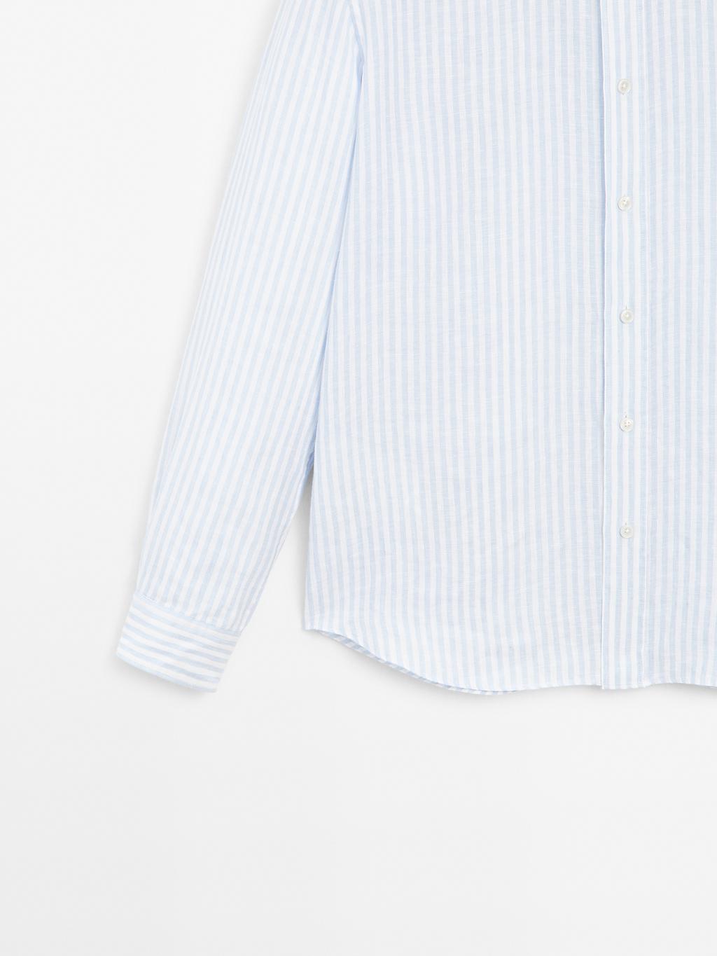 Slim fit 100% linen shirt