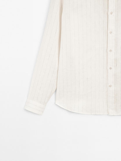 Regular fit pinstripe shirt
