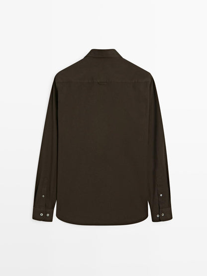 Regular-fit shirt with pocket