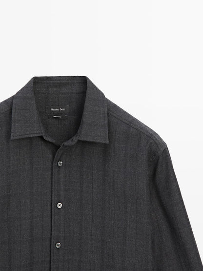 Regular fit check shirt