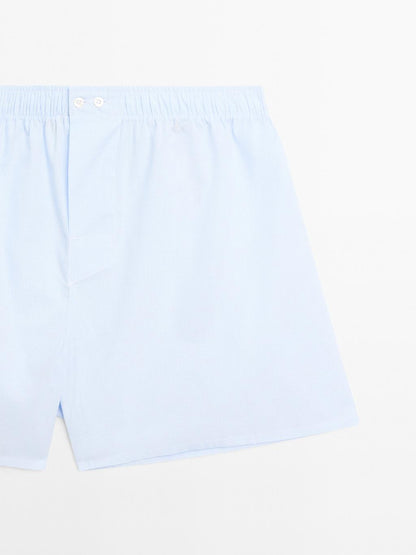 Micro-check print boxers