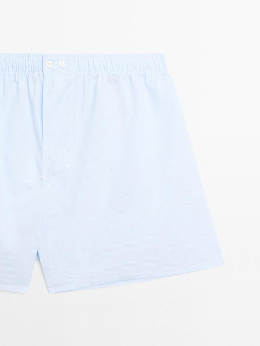 Micro-check print boxers