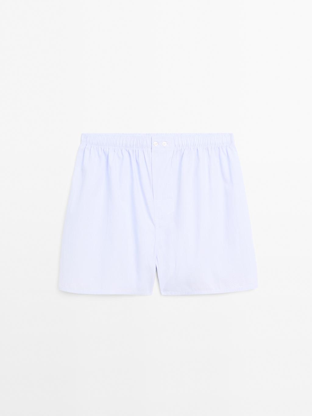 100% cotton micro-striped boxers