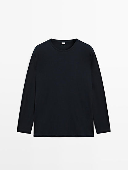 100% cotton striped pyjamas with long sleeve T-shirt