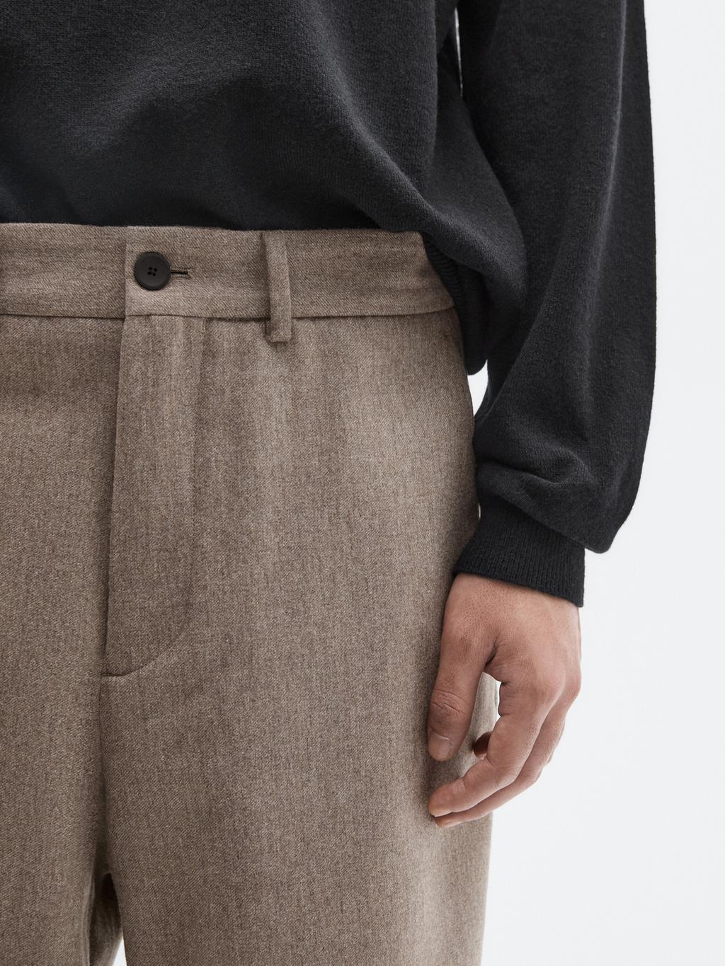 Wool blend stretch trousers - LIMITED