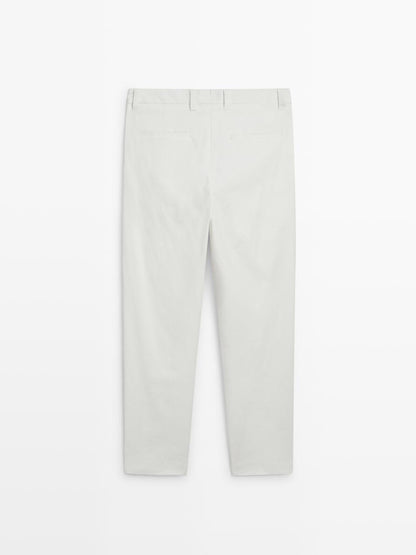 Darted wide-leg trousers - LIMITED