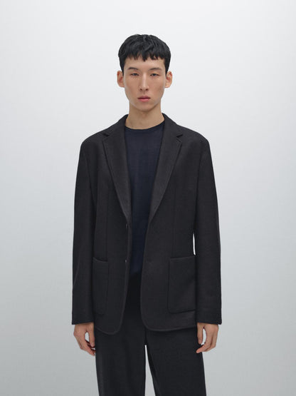 Wool blend blazer
