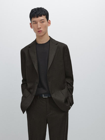 100% wool suit blazer