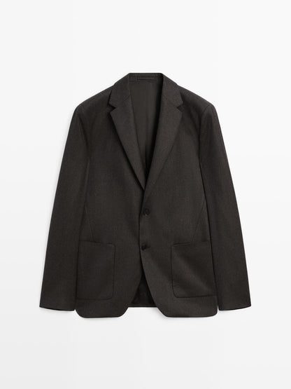 100% wool suit blazer