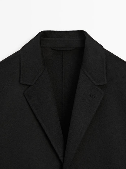 Double wool blend blazer