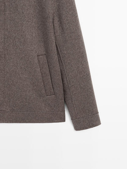 Double wool blend jacket