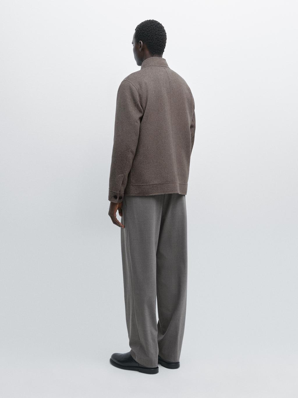 Double wool blend jacket