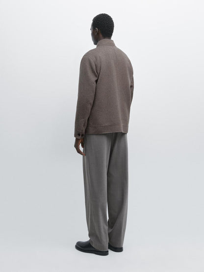 Double wool blend jacket