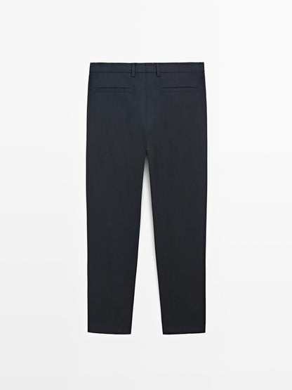 Comfort waist trousers with interior elastic