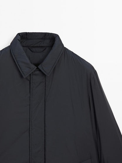 Water-repellent ultra lightweight down blend parka