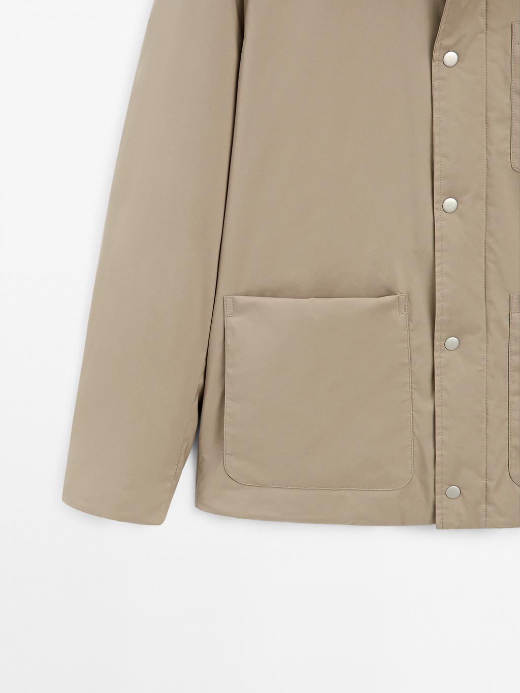 Water-repellent technical jacket