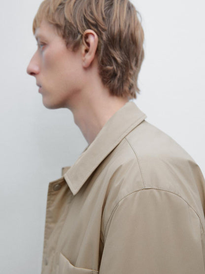 Water-repellent technical jacket