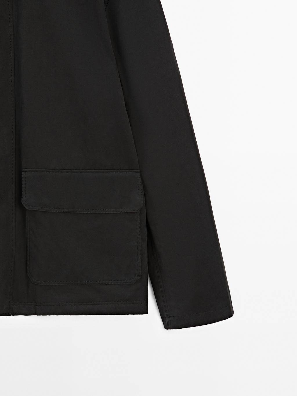Water-repellent toggle jacket