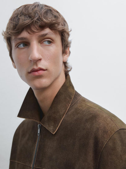 Suede goatskin jacket