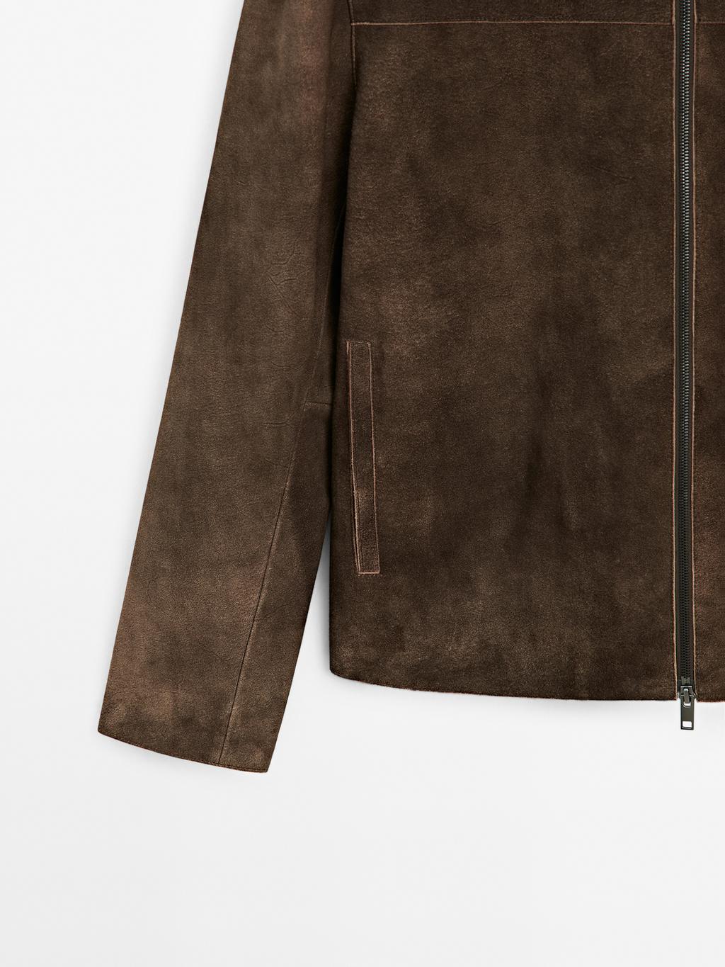 Suede goatskin jacket