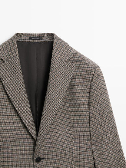 Houndstooth blazer