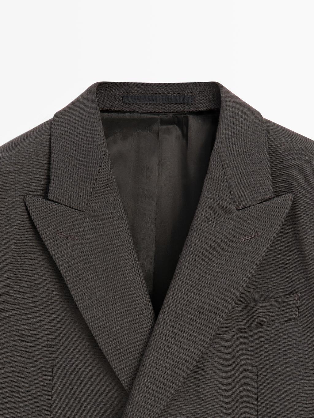 Suit blazer with notch lapel - LIMITED