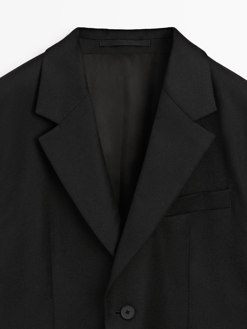 Flannel suit blazer - LIMITED