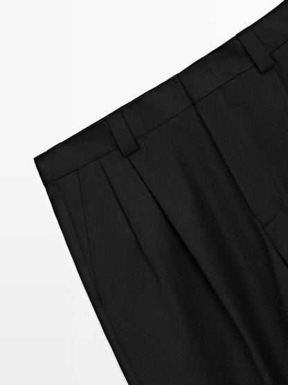 Flannel suit trousers - LIMITED