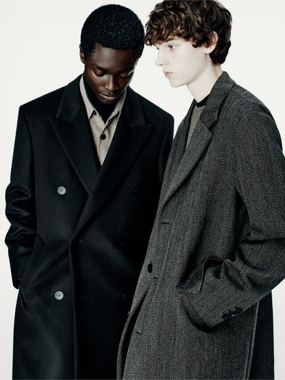 Long herringbone coat - LIMITED