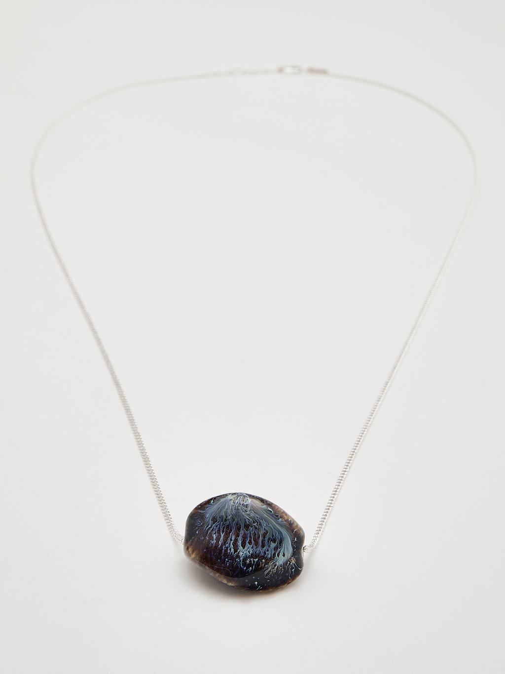 Necklace with ceramic pendant