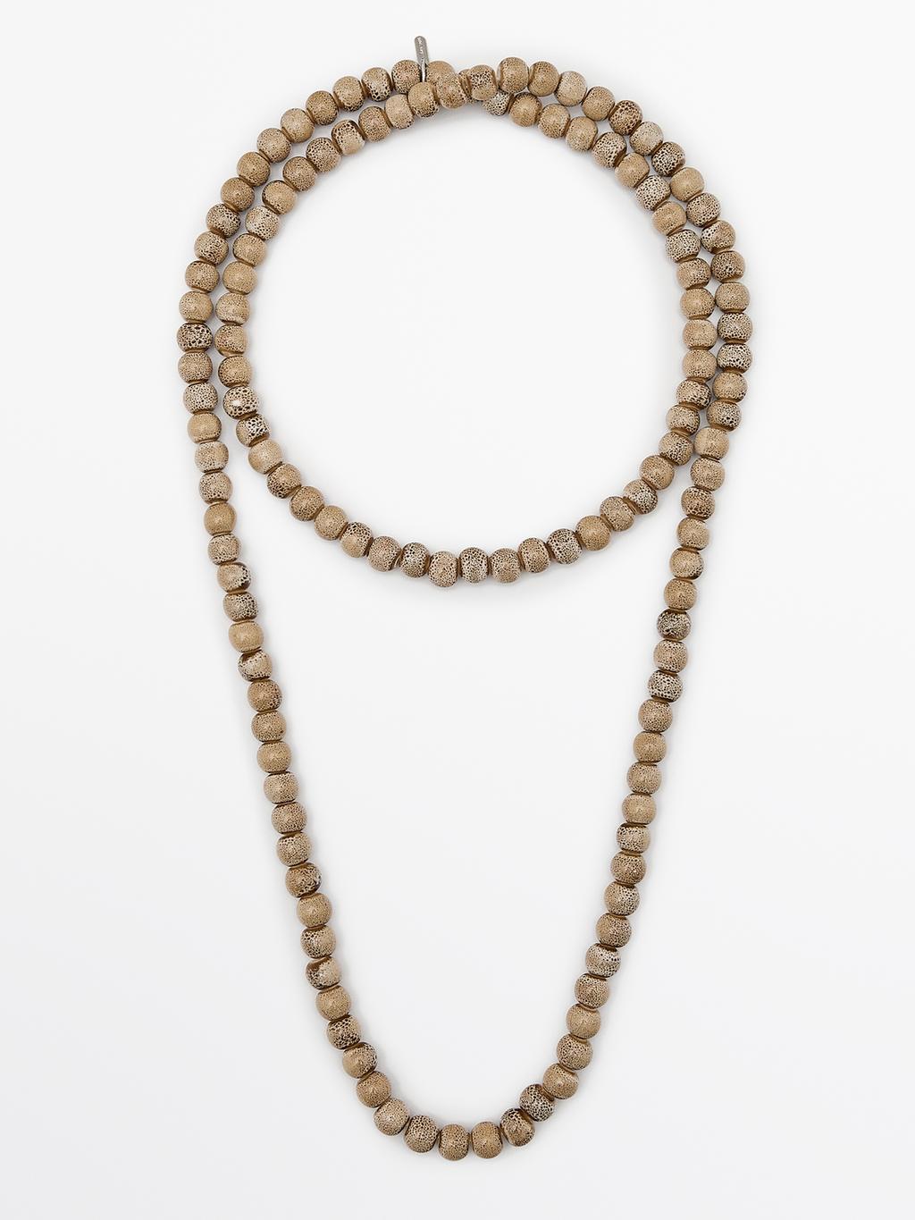 Ceramic bead necklace