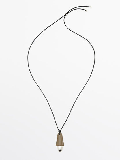 Leather pendant