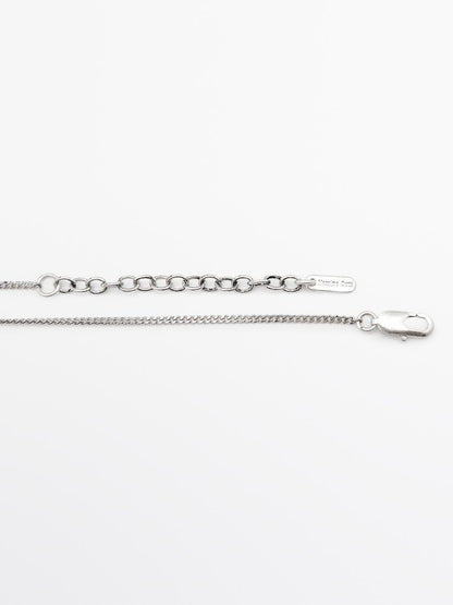 Necklace with oval box pendant