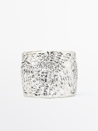 Textured metal bangle