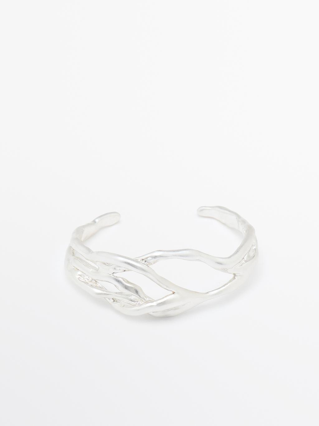 Abstract metal bracelet