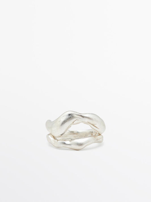 Abstract metal ring