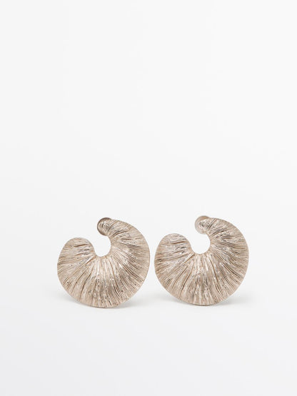Fossil hoop earrings
