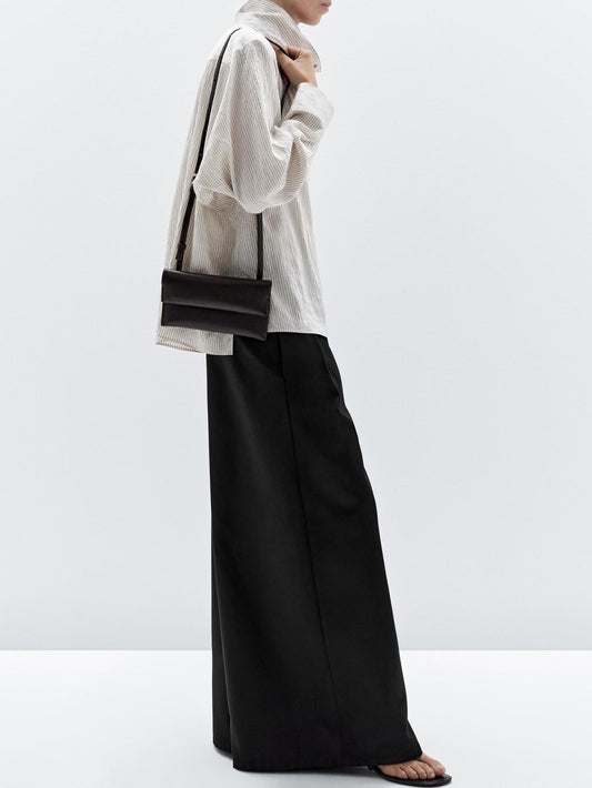 Nappa leather mini crossbody bag