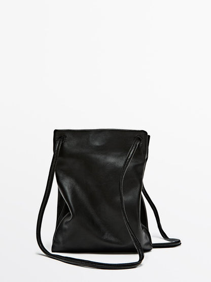 Nappa leather crossbody bag