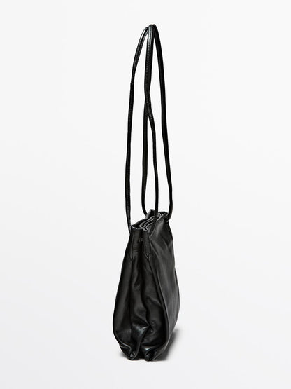 Nappa leather crossbody bag