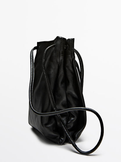 Nappa leather crossbody bag