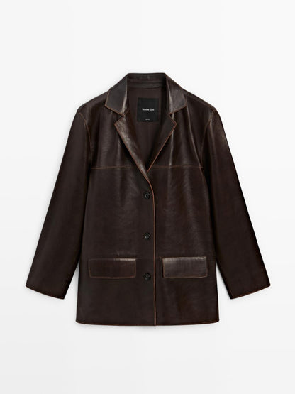 Nappa leather jacket