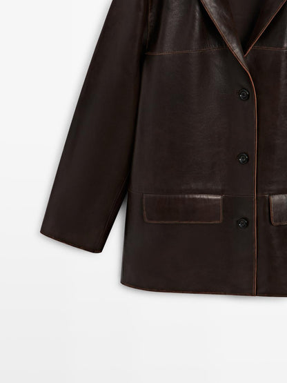 Nappa leather jacket