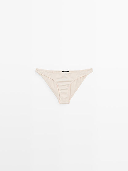 Satin silk blend briefs