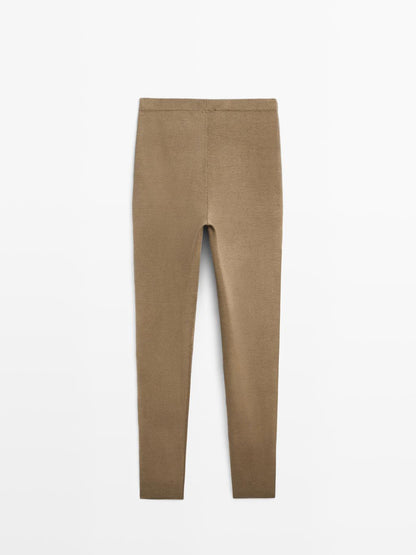 Knit silk blend leggings - LIMITED