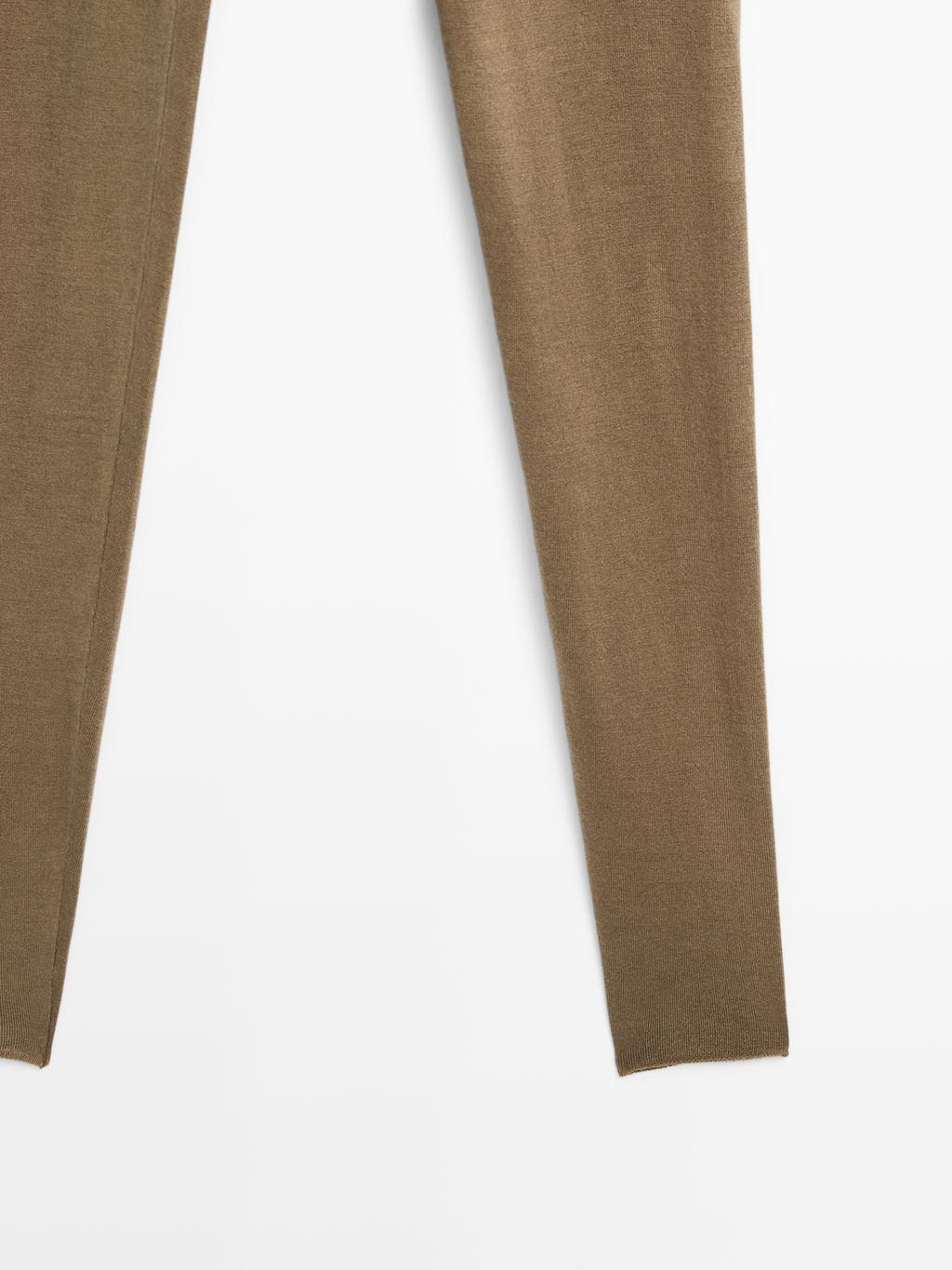 Knit silk blend leggings - LIMITED