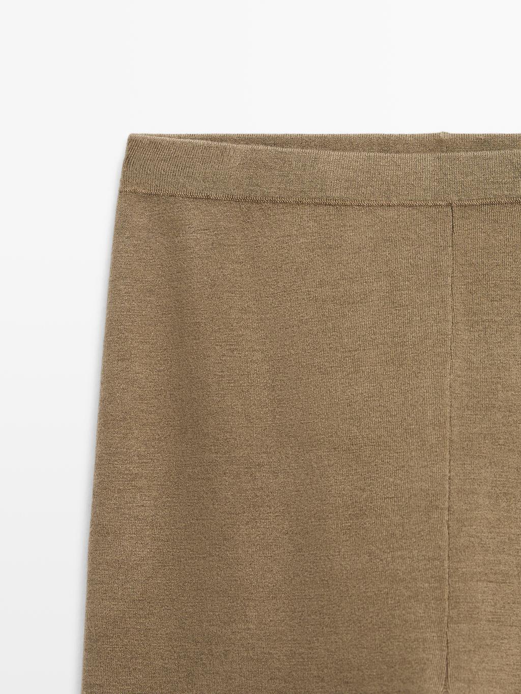 Knit silk blend leggings - LIMITED